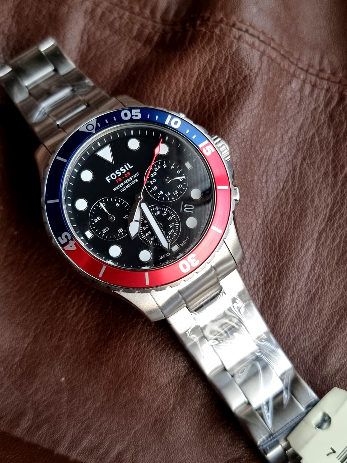 Fossil Men's FB-03 Stainless Steel Dive-Inspired Casual Quartz Watch FS5767