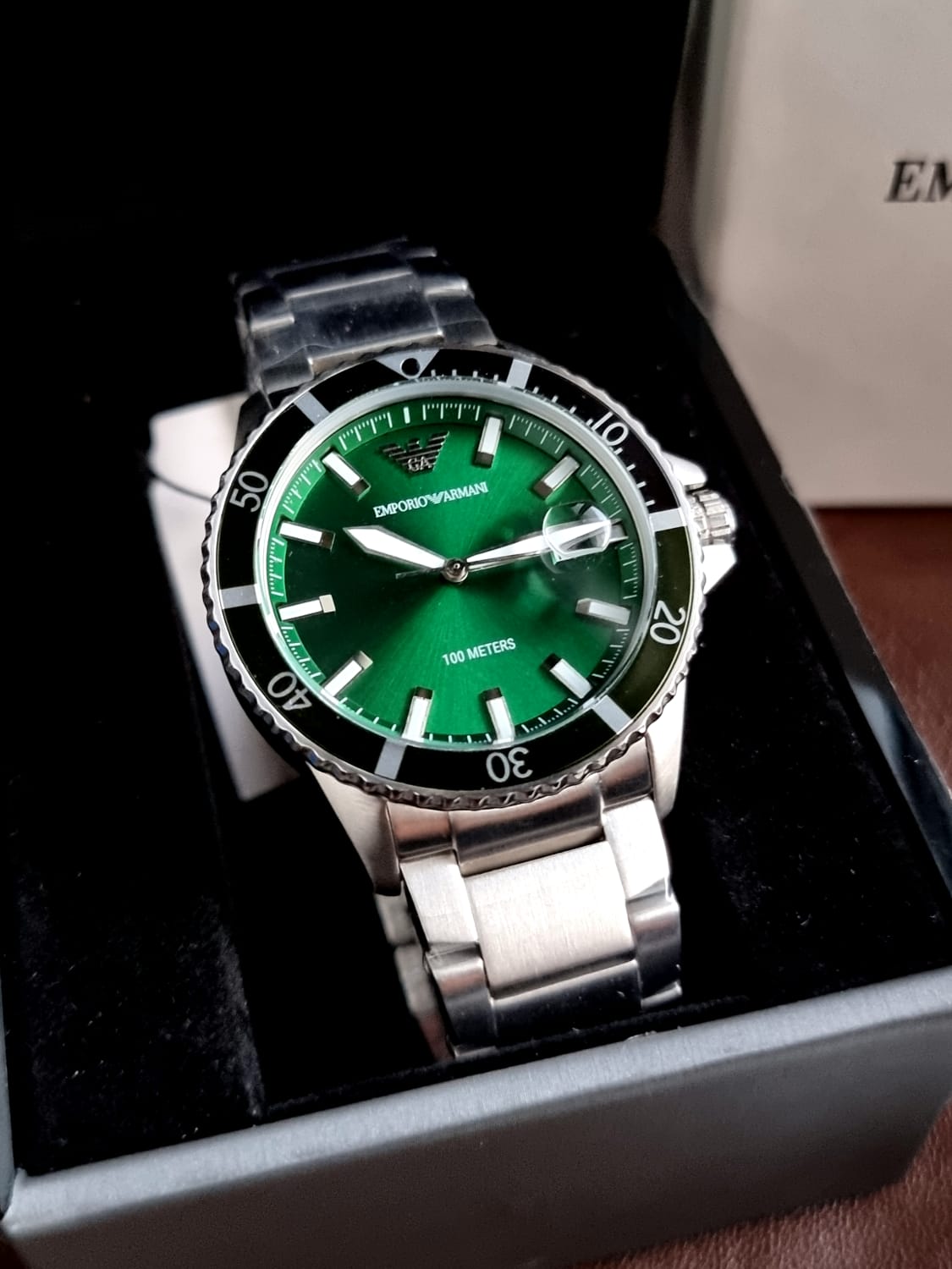 Emporio Armani Men’s Chronograph Quartz Stainless Steel Watch AR11338