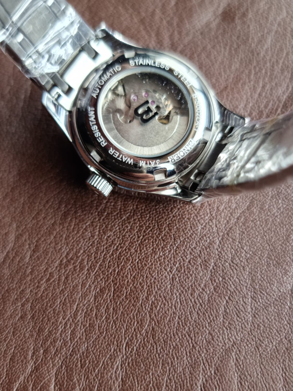 Binger white dial Silver Chain 29mm dial Size Ladies Watch