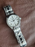 Binger white dial Silver Chain 29mm dial Size Ladies Watch