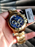 Hugo Boss Men’s Chronograph Quartz Stainless Steel Blue Dial 44mm Watch 1513340