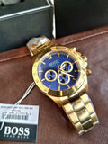 Hugo Boss Men’s Chronograph Quartz Stainless Steel Blue Dial 44mm Watch 1513340