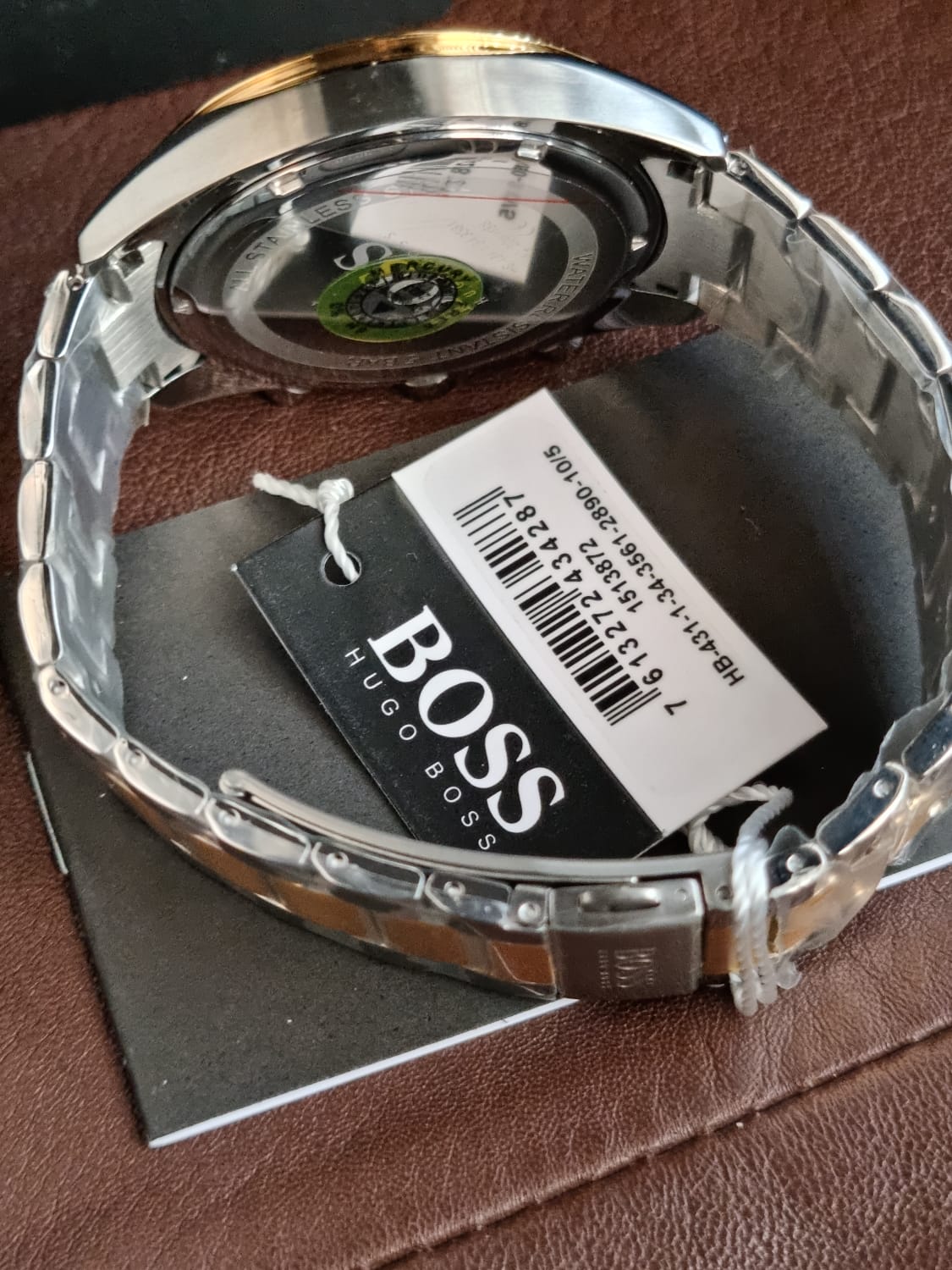 Hugo Boss Men’s Chronograph Quartz Stainless Steel Green Dial 44mm Watch 1513872