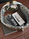 Hugo Boss Men’s Chronograph Quartz Stainless Steel Green Dial 44mm Watch 1513872