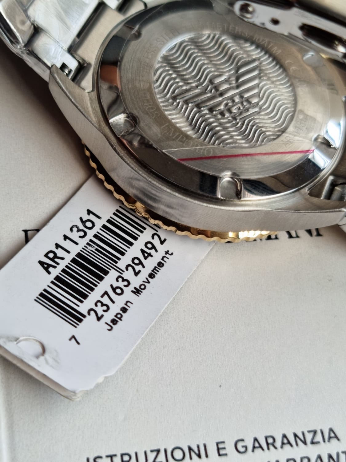 Emporio Armani Men's Chronograph, Stainless Steel Watch, 43mm case size AR11361