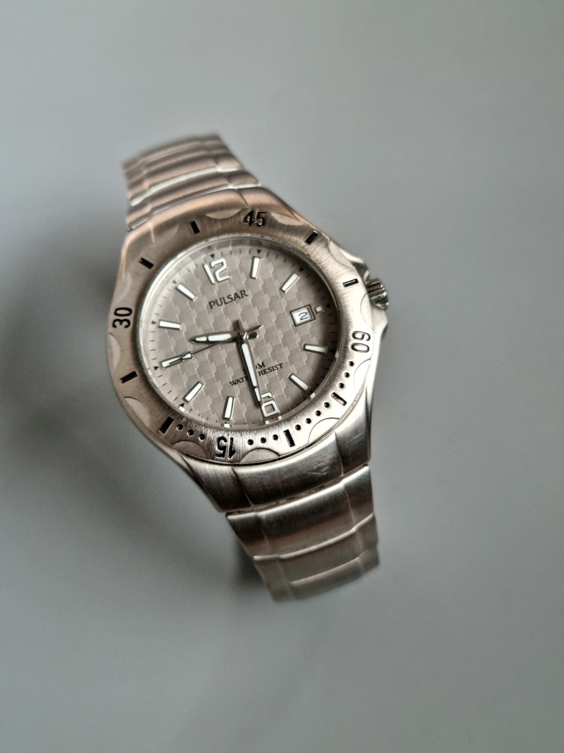 Pulsar Gray Dial 38mm dial Size Silver Casing