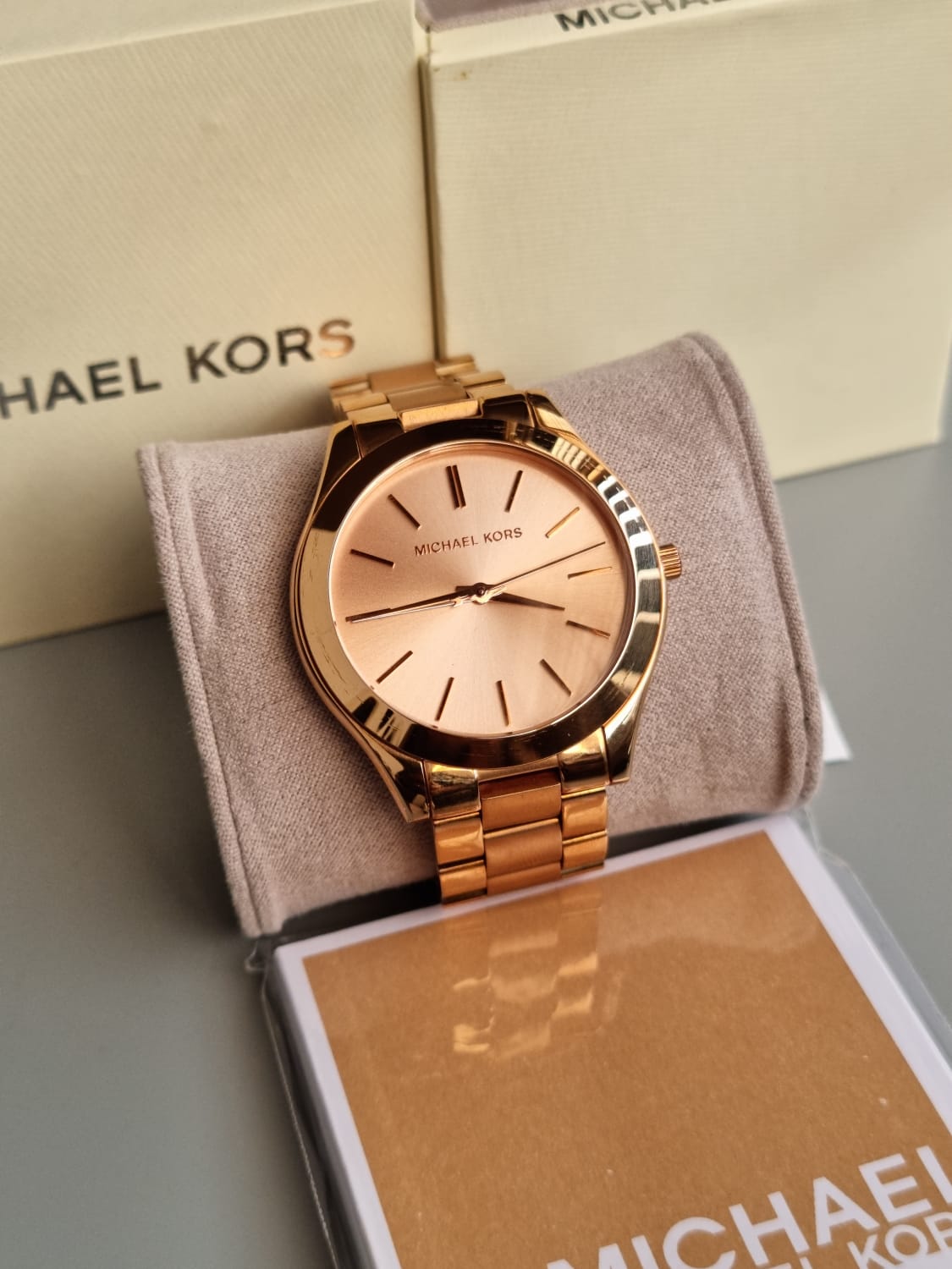 MICHAEL KORS Runway Rose Dial Rose Gold-tone Women's Watch MK3197