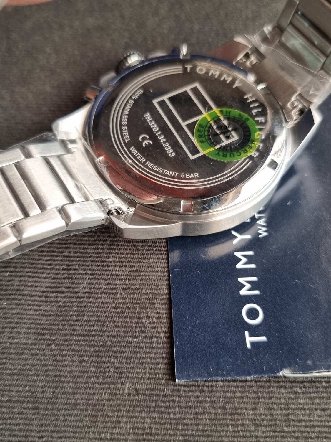Tommy Hilfiger Men’s Quartz Stainless Steel Black Dial 46mm Watch 1791472