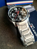 Tommy Hilfiger Men’s Quartz Stainless Steel Black Dial 46mm Watch 1791472