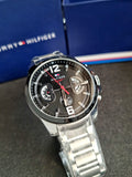 Tommy Hilfiger Men’s Quartz Stainless Steel Black Dial 46mm Watch 1791472