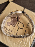 BURBERRY Silver Dial Two-tone Silver and Gold-tone Bracelet Ladies Watch BU9115