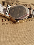 BURBERRY Silver Dial Two-tone Silver and Gold-tone Bracelet Ladies Watch BU9115