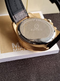 Michael Kors Men’s Quartz Brown Silicone & Leather Strap Black Dial 45mm Watch MK8849