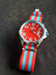 Orologio Uomo SSC NAPOLI CN-G 102/RAR Tessuto Rosso Azzurro Official Product