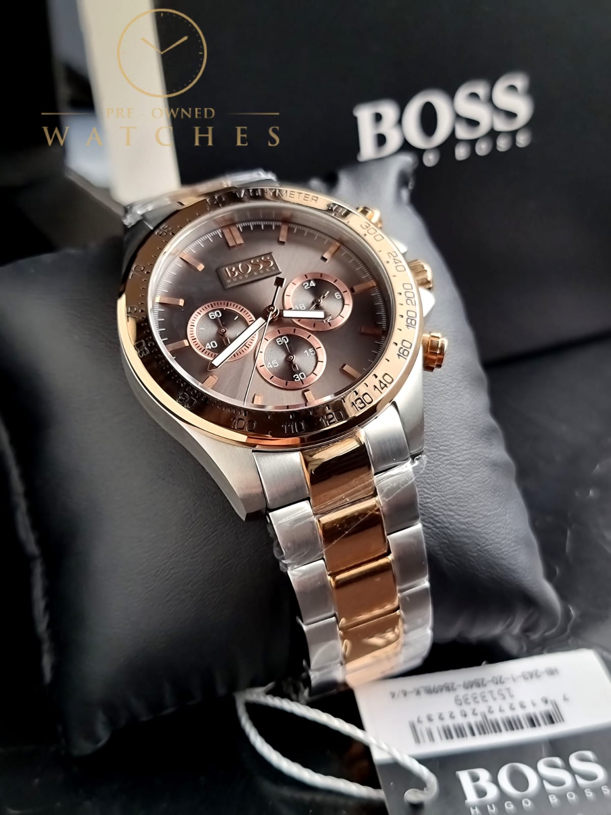 Hugo Boss Men’s Two-Tone Rose Gold Silver Watch 1513339