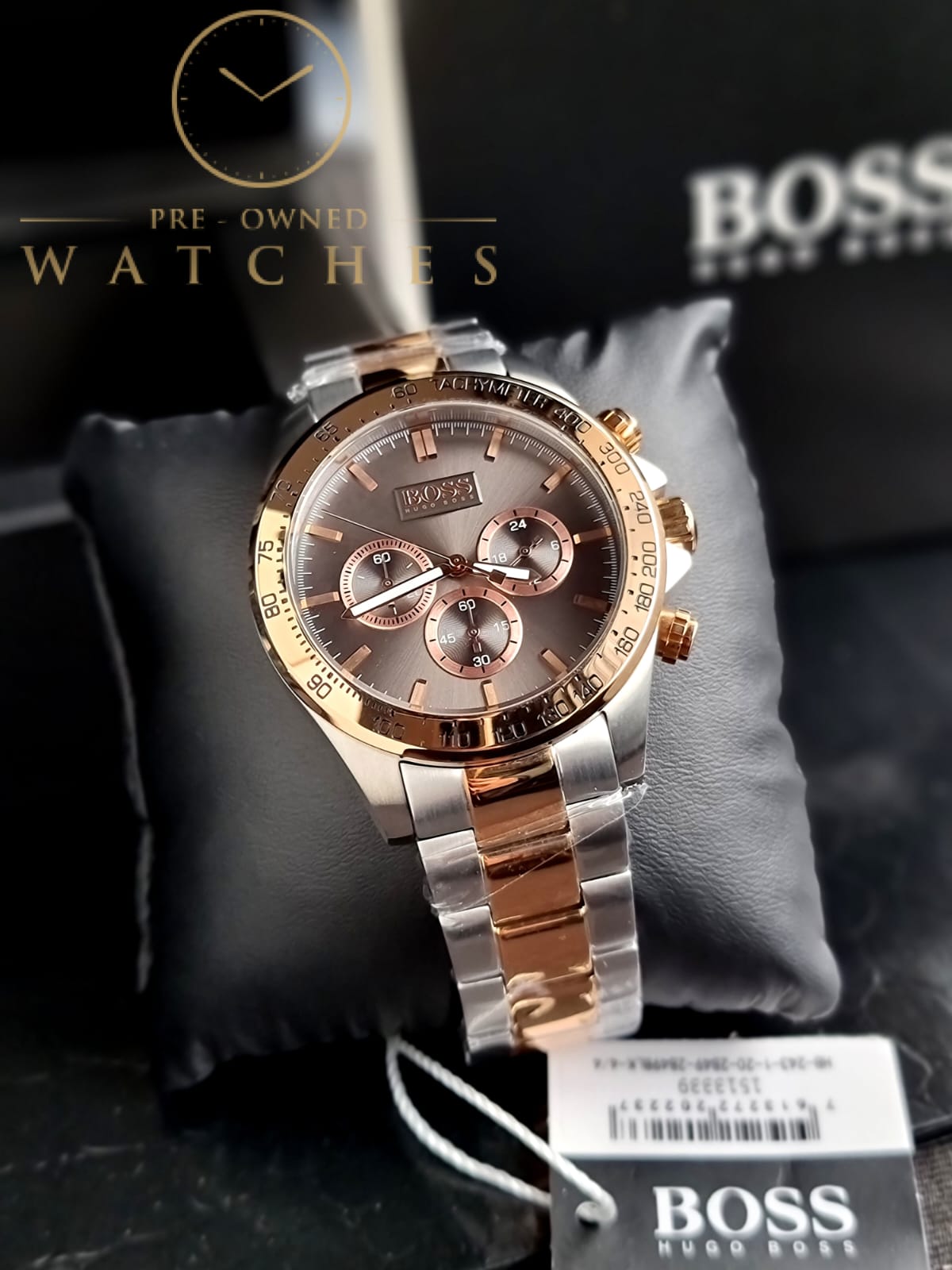 Hugo Boss Men’s Two-Tone Rose Gold Silver Watch 1513339