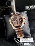 Hugo Boss Men’s Two-Tone Rose Gold Silver Watch 1513339