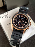 Emporio Armani Sigma Analog Black Dial Men's Watch - AR6066