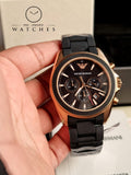 Emporio Armani Sigma Analog Black Dial Men's Watch - AR6066