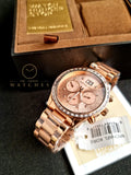 Michael Kors Women's MK6204 - Brinkley Rose Gold Watch