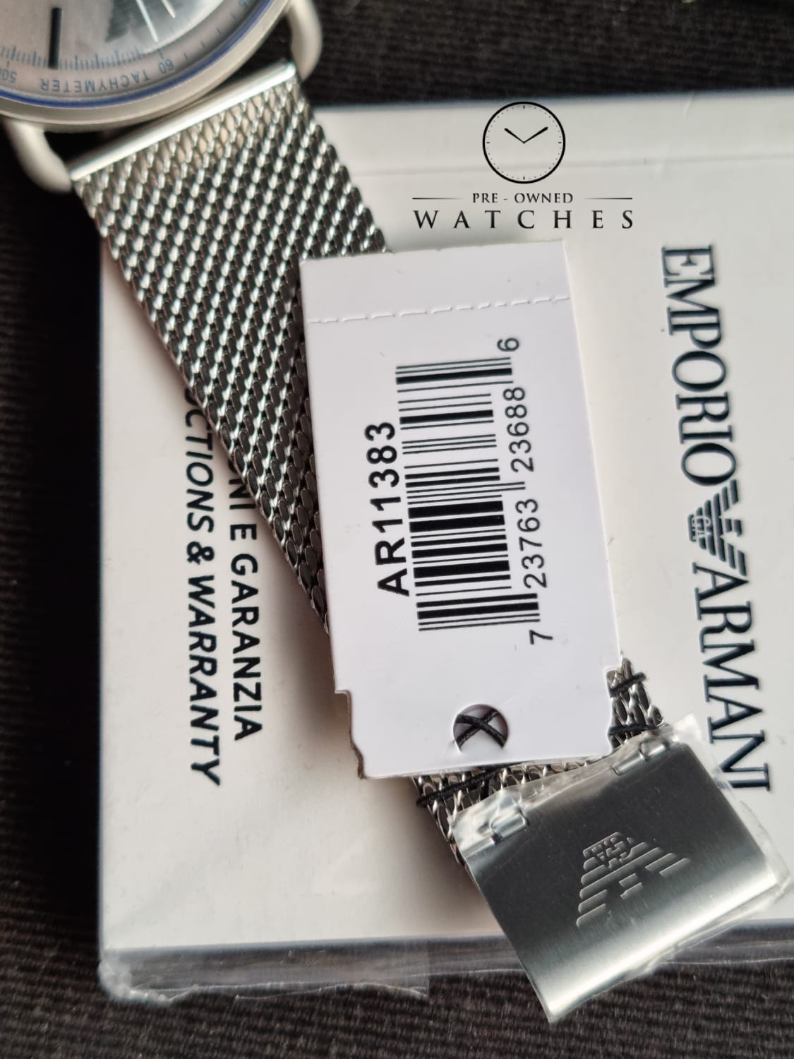 EMPORIO ARMANI Aviator Chronograph Quartz Grey Dial Men's Watch AR11383