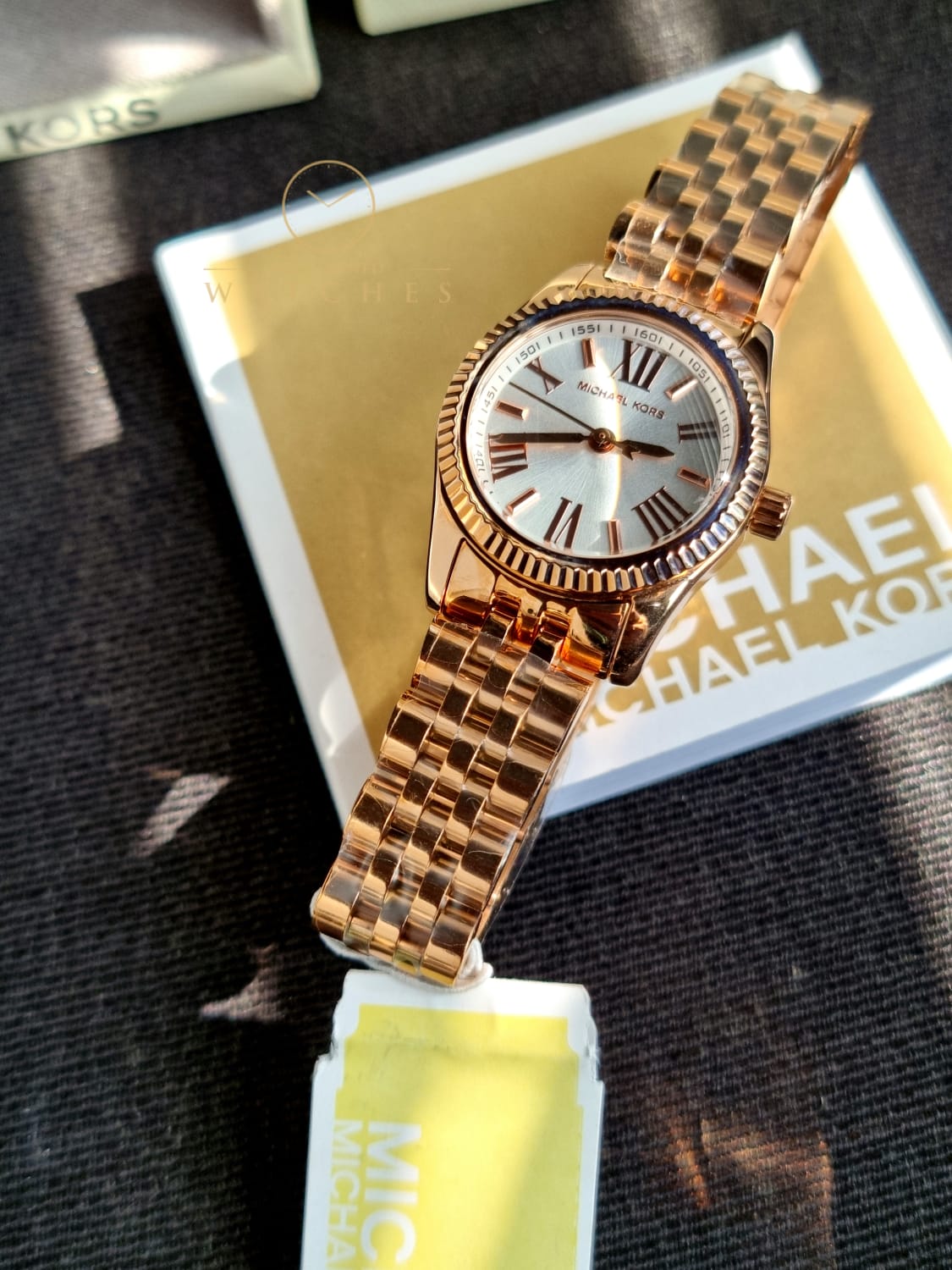 Michael Kors Women’s Quartz Stainless Steel White Dial 26mm Watch MK3230