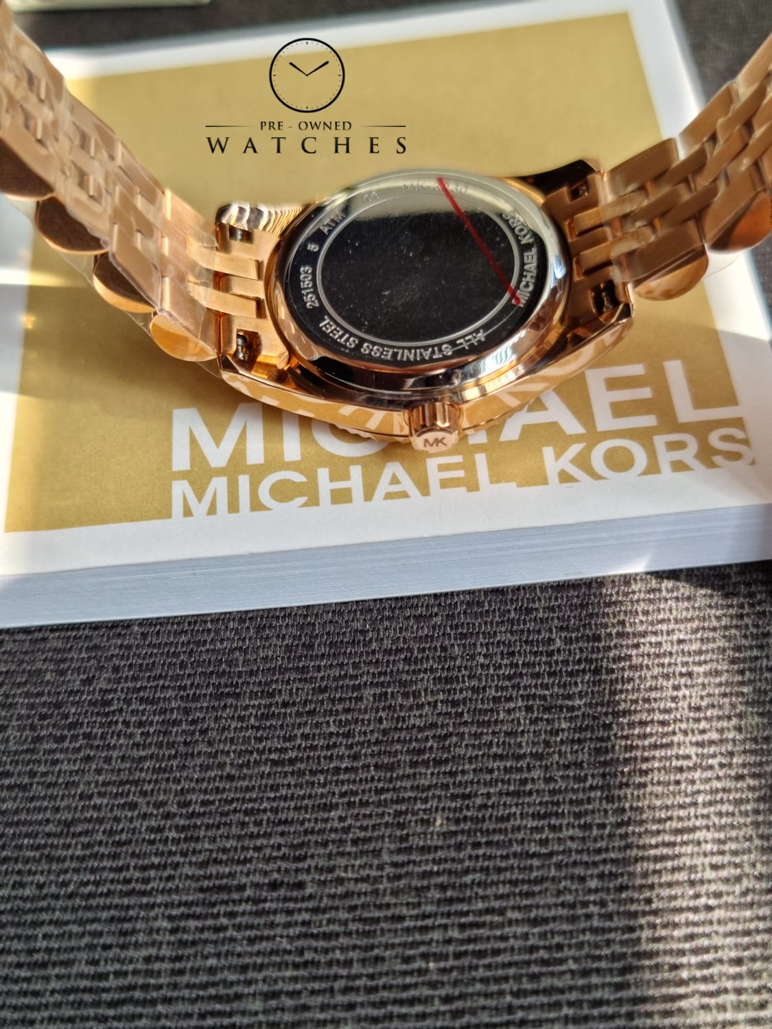 Michael Kors Women’s Quartz Stainless Steel White Dial 26mm Watch MK3230