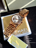 Michael Kors Women’s Quartz Stainless Steel White Dial 26mm Watch MK3230