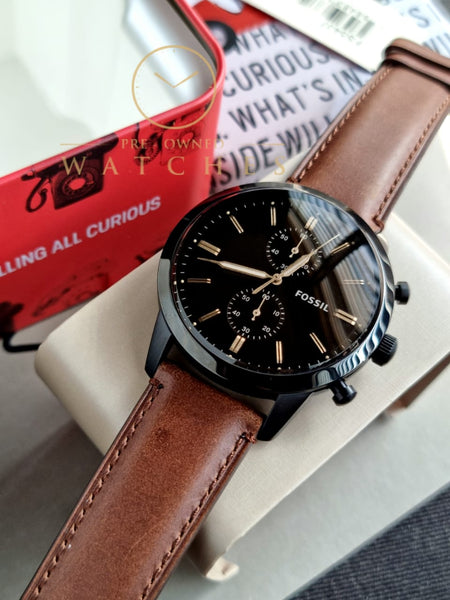 Leather Strap Fossil Townsman Fs5437 FOSSIL Townsman Chronograph