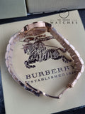BURBERRY Rose Dial Diamond-set Bezel Rose Gold-tone Ladies Watch BU9225