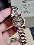 BURBERRY Rose Dial Diamond-set Bezel Rose Gold-tone Ladies Watch BU9225