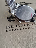 BURBERRY Silver Dial Two-tone Ladies Watch BU9127