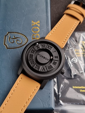 FOXBOX0047 Cool Magnetic Suspension Watch Men's Watch Black Technology Creative Personality Concept Watch