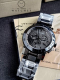 BURBERRY Men’s Swiss Made Stainless Steel Grey Dial 42mm Watch BU9381