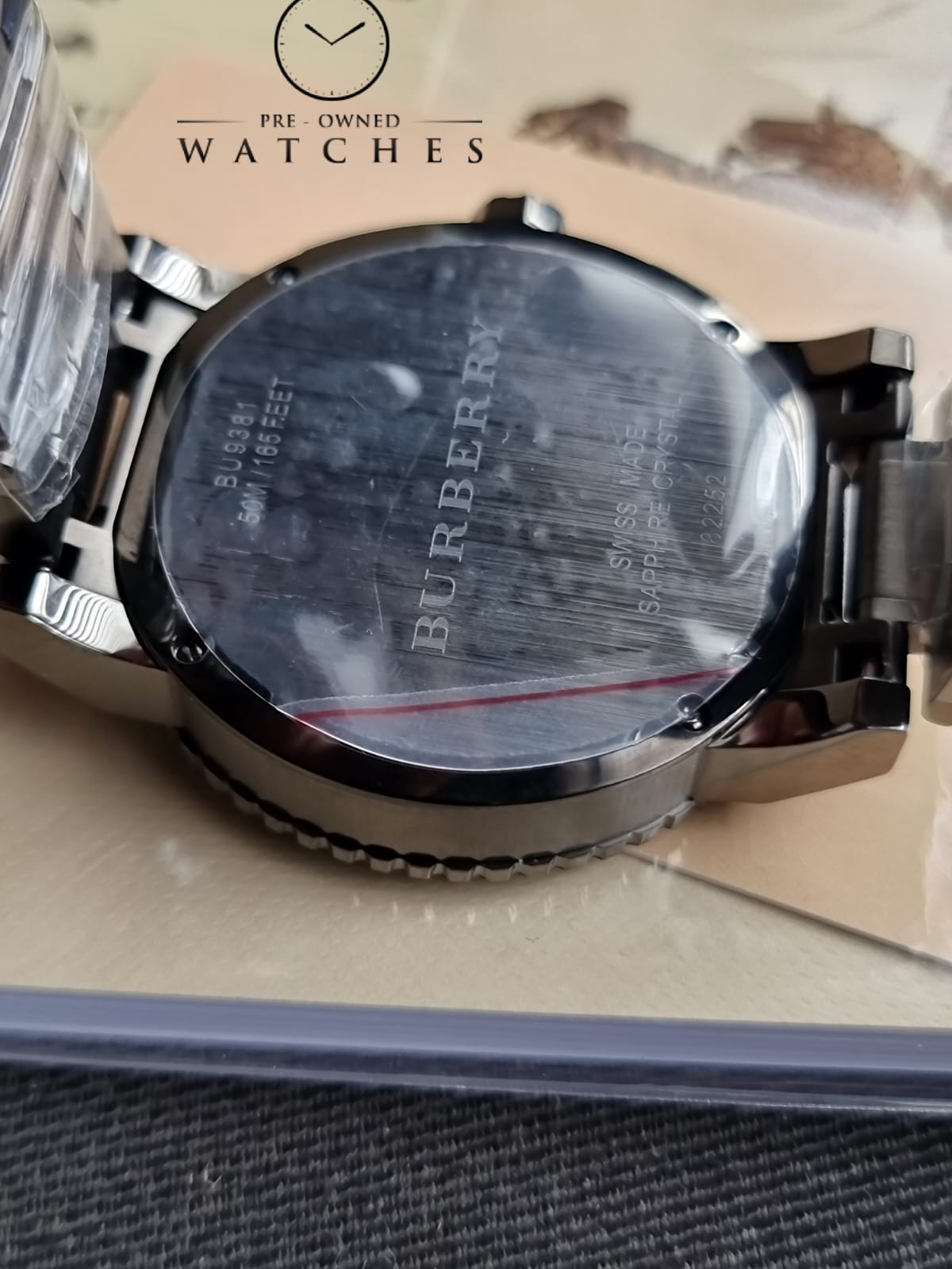 BURBERRY Men’s Swiss Made Stainless Steel Grey Dial 42mm Watch BU9381