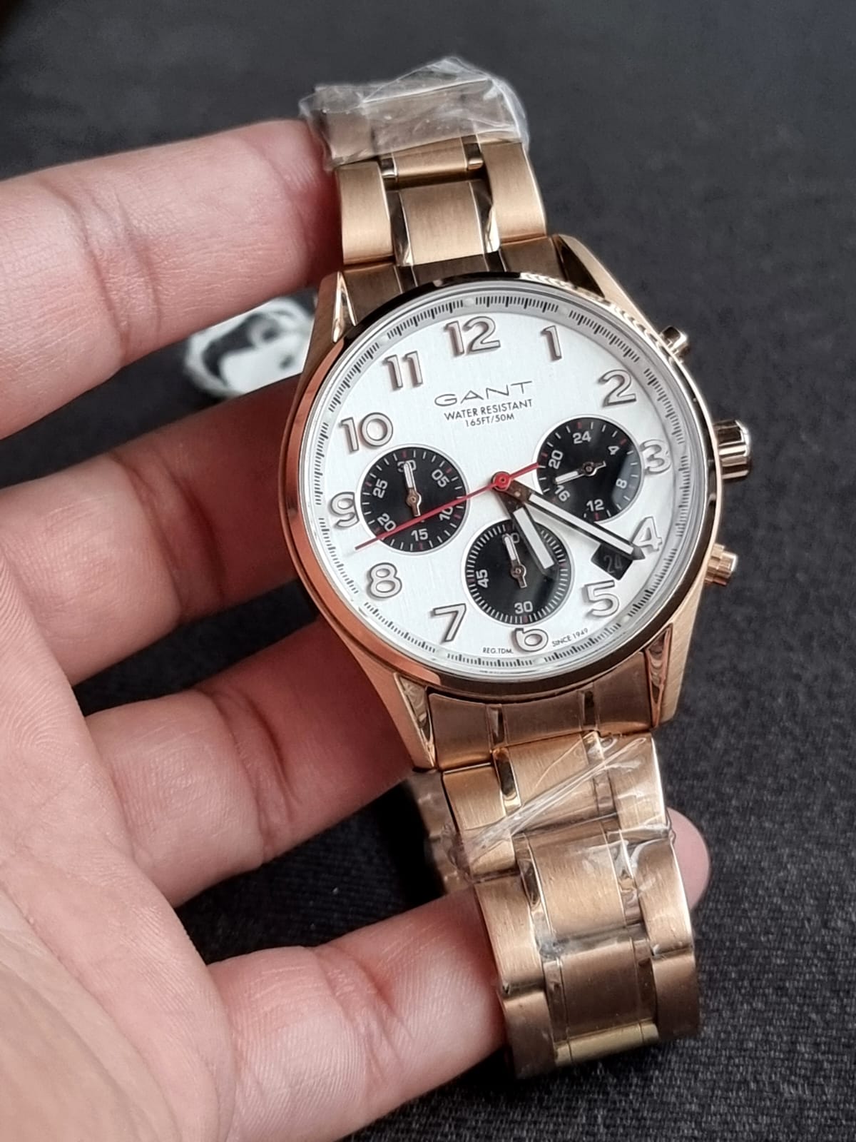 Gant Gents Watch 42mm Dial Rose Gold Casing Quartz Watch