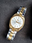 Seiko 5 Two Tone Gold Plated Men's Watch 36mm Automatic Vintage Style
