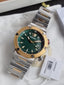 Versace Greca Logo Diver VE8G00524 Men's Watch – Green Dial, Two-Tone Stainless Steel, Quartz
