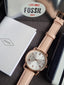 Fossil Copeland ES4823 Women's Watch – 34mm Rose Gold, Stainless Steel Case, Leather Strap, Quartz