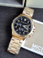 Michael Kors Runway Bronze Chronograph Stainless Steel Men's Watch – MK8227