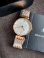 Armani Exchange AX5901 Women Silver Dial Rose Gold Watch
