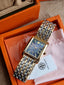 Tory Burch Eleanor Two-Tone Stainless Steel Black Mother of Pearl Dial Women's Watch – TBW1084