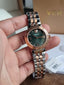 Versace Daphnis Two-Tone Stainless Steel Green Dial Women's Quartz Watch VEOCA0224