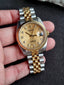 Rolex Datejust 36 Champagne Dial Two-Tone Stainless Steel & 18K Yellow Gold Automatic Men's Watch 16233