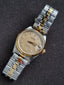 Tudor Prince Oysterdate 72033 Champagne Dial 10-Diamond Two-Tone Automatic Men's Watch