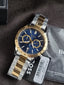 Hugo Boss Allure Men's Chronograph Quartz Watch Blue Dial Two-Tone Bracelet – 1514163
