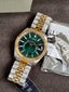 GUESS Jaden Men's Two-Tone Multifunction Quartz Watch – Green Dial – 42mm – GW0977G4