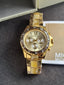 MICHAEL KORS Everest Light Champagne Dial Gold-tone and Horn Acetate Ladies Watch MK5874