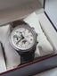 Longines Master Collection Men's Automatic Chronograph Moonphase Watch – 40mm Silver Barleycorn Dial & Brown Alligator Leather Strap – L2.673.4.78.3