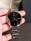 Rado Centrix Jubile R30939703 Black Dial Silver Stainless Steel Automatic Men's Watch (PREOWNED)